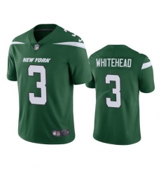 Men's New York Jets #3 Jordan Whitehead Green Vapor Untouchable Limited Stitched Jersey