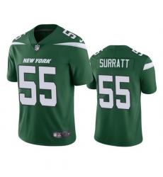 Men's New York Jets #55 Chazz Surratt Green Vapor Untouchable Limited Stitched Jersey