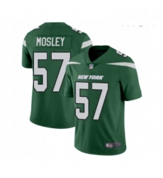 Mens New York Jets 57 CJ Mosley Green Team Color Vapor Untouchable Limited Player Football Jersey