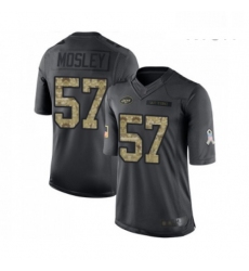 Mens New York Jets 57 CJ Mosley Limited Black 2016 Salute to Service Football Jersey
