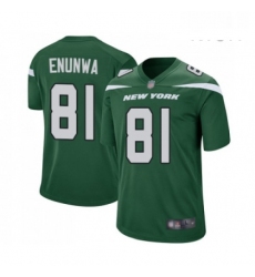 Mens New York Jets 81 Quincy Enunwa Game Green Team Color Football Jersey