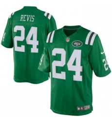 Mens New York Jets Darrelle Revis Nike Green Color Rush Limited Jersey