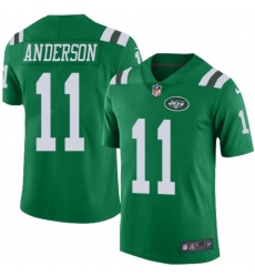 Mens Nike New York Jets 11 Robby Anderson Limited Green Rush Vapor Untouchable NFL Jersey