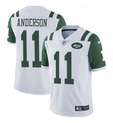Mens Nike New York Jets 11 Robby Anderson White Vapor Untouchable Limited Player NFL Jersey