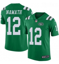 Mens Nike New York Jets 12 Joe Namath Limited Green Rush Vapor Untouchable NFL Jersey