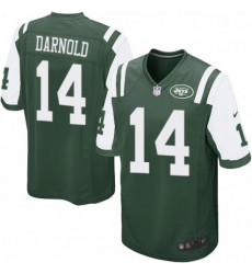 Mens Nike New York Jets 14 Sam Darnold Game Green Team Color NFL Jersey