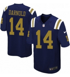 Mens Nike New York Jets 14 Sam Darnold Limited Navy Blue Alternate NFL Jersey