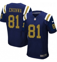 Mens Nike New York Jets 81 Quincy Enunwa Elite Navy Blue Alternate NFL Jersey