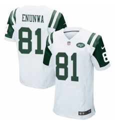 Mens Nike New York Jets 81 Quincy Enunwa Elite White NFL Jersey
