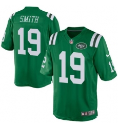 Nike Jets #19 Devin Smith Green Mens Stitched NFL Elite Rush Jersey