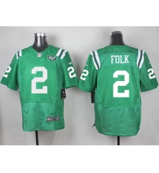 Nike Jets 2 Nick Folk Green Mens Stitched NFL Elite Rush Jersey