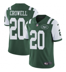 Nike Jets #20 Isaiah Crowell Green Team Color Men Stitched NFL Vapor Untouchable Limited Jersey