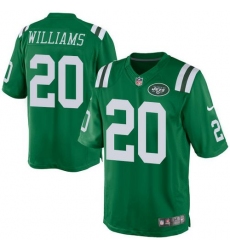 Nike Jets #20 Marcus Williams Green Mens Stitched NFL Elite Rush Jersey