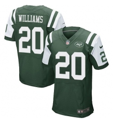 Nike Jets #20 Marcus Williams Green Team Color Mens Stitched NFL Elite Jersey