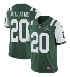 Nike Jets #20 Marcus Williams Green Team Color Mens Stitched NFL Vapor Untouchable Limited Jersey