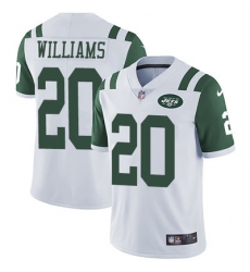 Nike Jets #20 Marcus Williams White Mens Stitched NFL Vapor Untouchable Limited Jersey