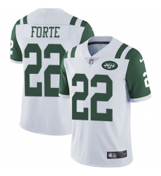 Nike Jets #22 Matt Forte White Mens Stitched NFL Vapor Untouchable Limited Jersey