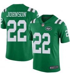Nike Jets #22 Trumaine Johnson Green Mens Stitched NFL Limited Rush Jersey