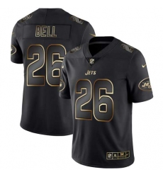 Nike Jets 26 LeVeon Bell Black Gold Vapor Untouchable Limited Jersey
