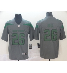 Nike Jets 26 LeVeon Bell Gray Inverted Legend Limited Jersey