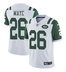 Nike Jets #26 Marcus Maye White Mens Stitched NFL Vapor Untouchable Limited Jersey