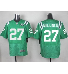 Nike Jets 27 Dee Milliner Green Mens Stitched NFL Elite Rush Jersey