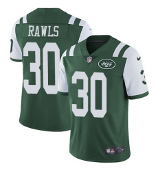 Nike Jets #30 Thomas Rawls Green Team Color Mens Stitched NFL Vapor Untouchable Limited Jersey