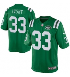 Nike Jets #33 Chris Ivory Green Mens Stitched NFL Elite Rush Jersey