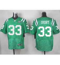 Nike Jets 33 Chris Ivory Green Mens Stitched NFL Elite Rush Jersey