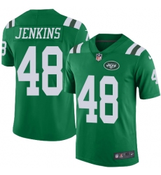 Nike Jets #48 Jordan Jenkins Green Men Stitched NFL Elite Rush Jersey