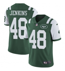 Nike Jets #48 Jordan Jenkins Green Team Color Men Stitched NFL Vapor Untouchable Limited Jersey