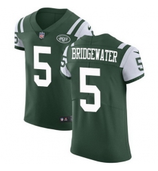 Nike Jets #5 Teddy Bridgewater Green Team Color Mens Stitched NFL Vapor Untouchable Elite Jersey