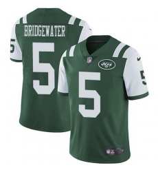 Nike Jets #5 Teddy Bridgewater Green Team Color Mens Stitched NFL Vapor Untouchable Limited Jersey