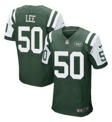 Nike Jets #50 Darron Lee Green Team Color Mens Stitched NFL Elite Jersey