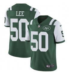 Nike Jets #50 Darron Lee Green Team Color Mens Stitched NFL Vapor Untouchable Limited Jersey