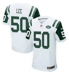Nike Jets #50 Darron Lee White Mens Stitched NFL Elite Jersey