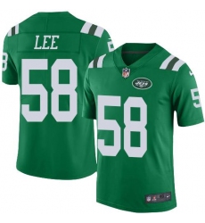 Nike Jets #58 Darron Lee Green Mens Stitched NFL Elite Rush Jersey