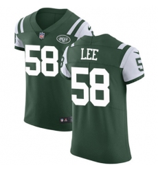 Nike Jets #58 Darron Lee Green Team Color Mens Stitched NFL Vapor Untouchable Elite Jersey