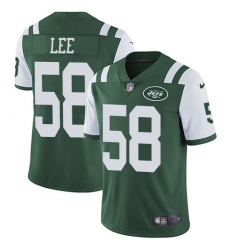 Nike Jets #58 Darron Lee Green Team Color Mens Stitched NFL Vapor Untouchable Limited Jersey