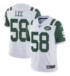 Nike Jets #58 Darron Lee White Mens Stitched NFL Vapor Untouchable Limited Jersey