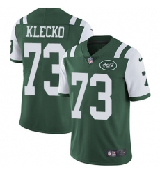 Nike Jets #73 Joe Klecko Green Team Color Mens Stitched NFL Vapor Untouchable Limited Jersey