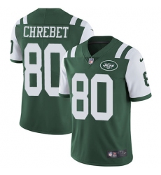 Nike Jets #80 Wayne Chrebet Green Team Color Mens Stitched NFL Vapor Untouchable Limited Jersey