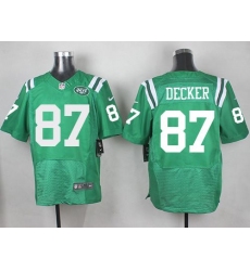 Nike Jets 87 Eric Decker Green Mens Stitched NFL Elite Rush Jersey