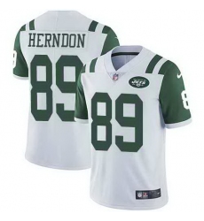 Nike Jets 89 Chris Herndon White Vapor Untouchable Limited Jersey