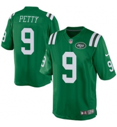 Nike Jets #9 Bryce Petty Green Mens Stitched NFL Elite Rush Jersey