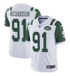 Nike Jets #91 Sheldon Richardson White Mens Stitched NFL Vapor Untouchable Limited Jersey