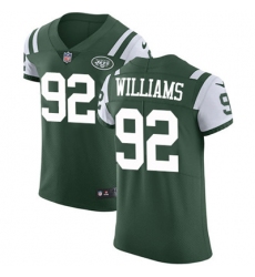 Nike Jets #92 Leonard Williams Green Team Color Mens Stitched NFL Vapor Untouchable Elite Jersey