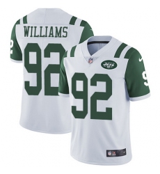 Nike Jets 92 Leonard Williams White Vapor Untouchable Limited Jersey