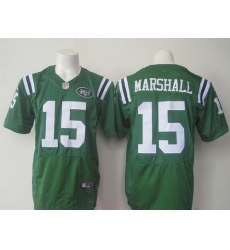 Nike New York Jets #15 Brandon Marshall Green Mens Stitched NFL Elite Rush Jersey