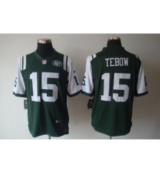 Nike New York Jets 15 Tim Tebow Green Limited NFL Jersey